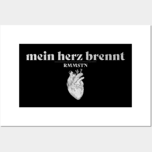 mein herzbrennt rmmstn Posters and Art